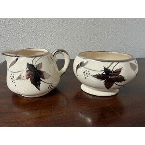 Vintage Sandland Ware Cream & Sugar Set | Lancaster & Sandland England Silver Lu